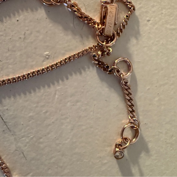 Givenchy Crystal Rose Gold Y-Necklace - Picture 6 of 6